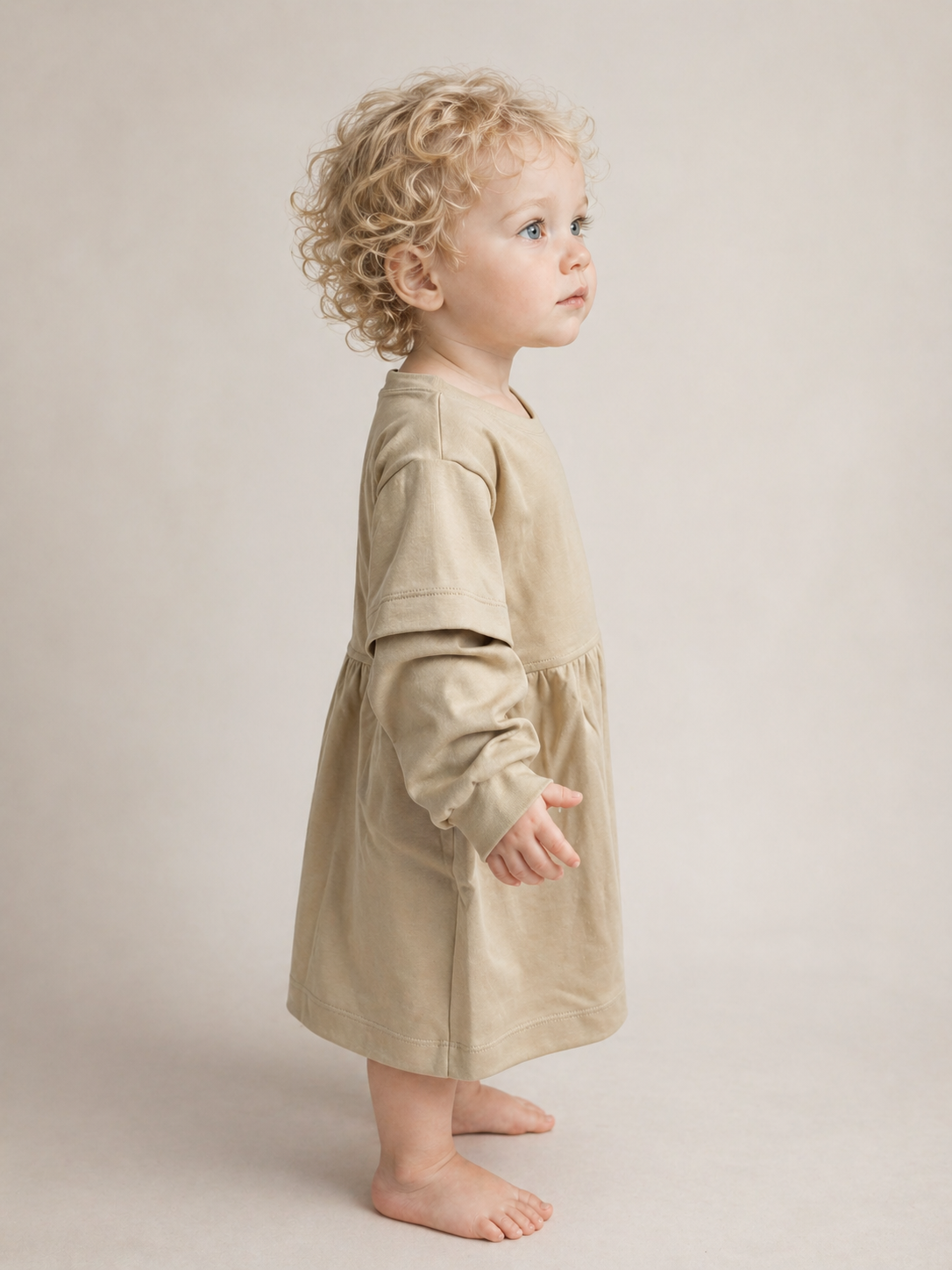 Softline Dress in Willow Bark
